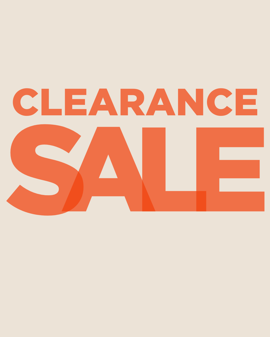 Clearance Sale