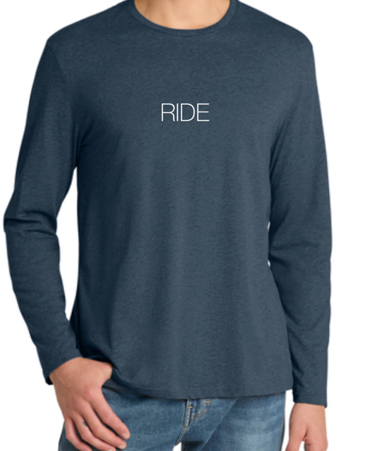 Heather Navy Long Sleeve Unisex Shirt