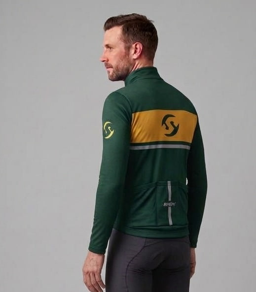 Santini Lush Winter Jersey -Green